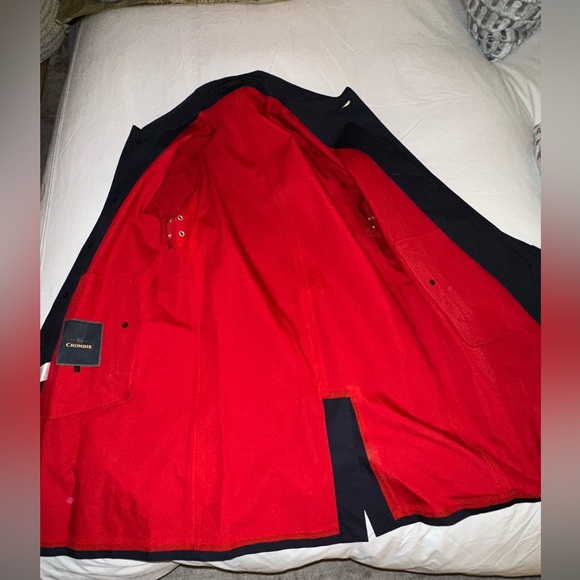 Crombie Mac / L / blue & red interior, pristine condition hanging cover included - Picture 3 of 5